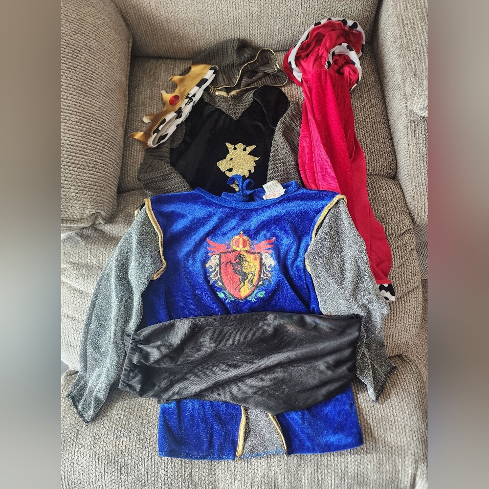 Royal Knight Kids Costume - Blue and Black